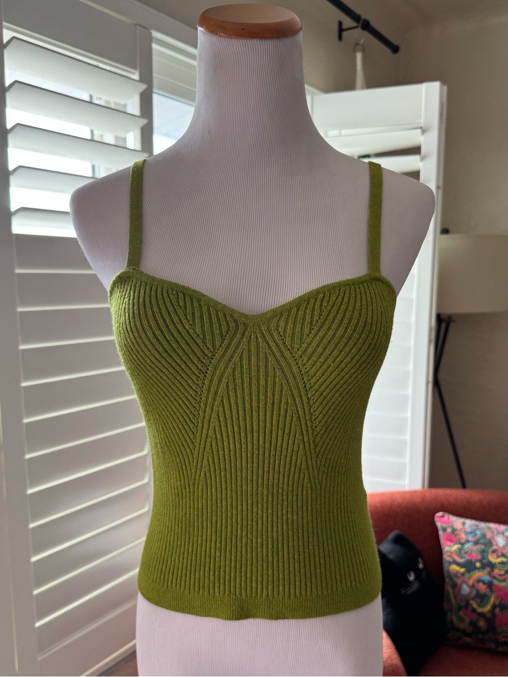 wild fable Olive Green Ribbed Knit Cami